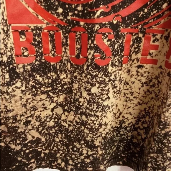 Women’s XL Racing Turbo Engine Car Motor Boosted Cropped T-shirt Bleached Grunge - Picture 7 of 11